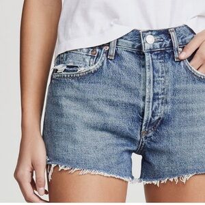AGOLDE Women’s 31 Parker Vintage Cut-Off Shorts in Lowkey A026C-1141 Denim